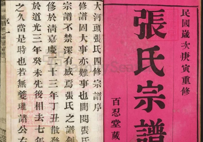 江苏常州大河头张氏宗谱（百忍堂）-中华家谱网