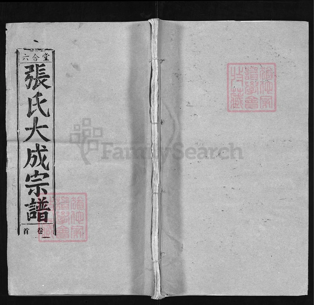 图片[1]-湖北黄冈蕲春县张氏大成宗谱（六合堂）电子版PDF下载-中华家谱网