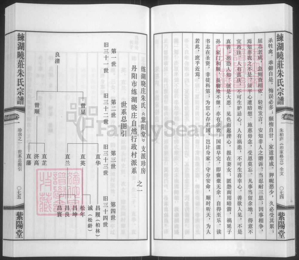 图片[5]-江苏丹阳练湖晓庄朱氏家谱（紫阳堂）电子版PDF下载-中华家谱网