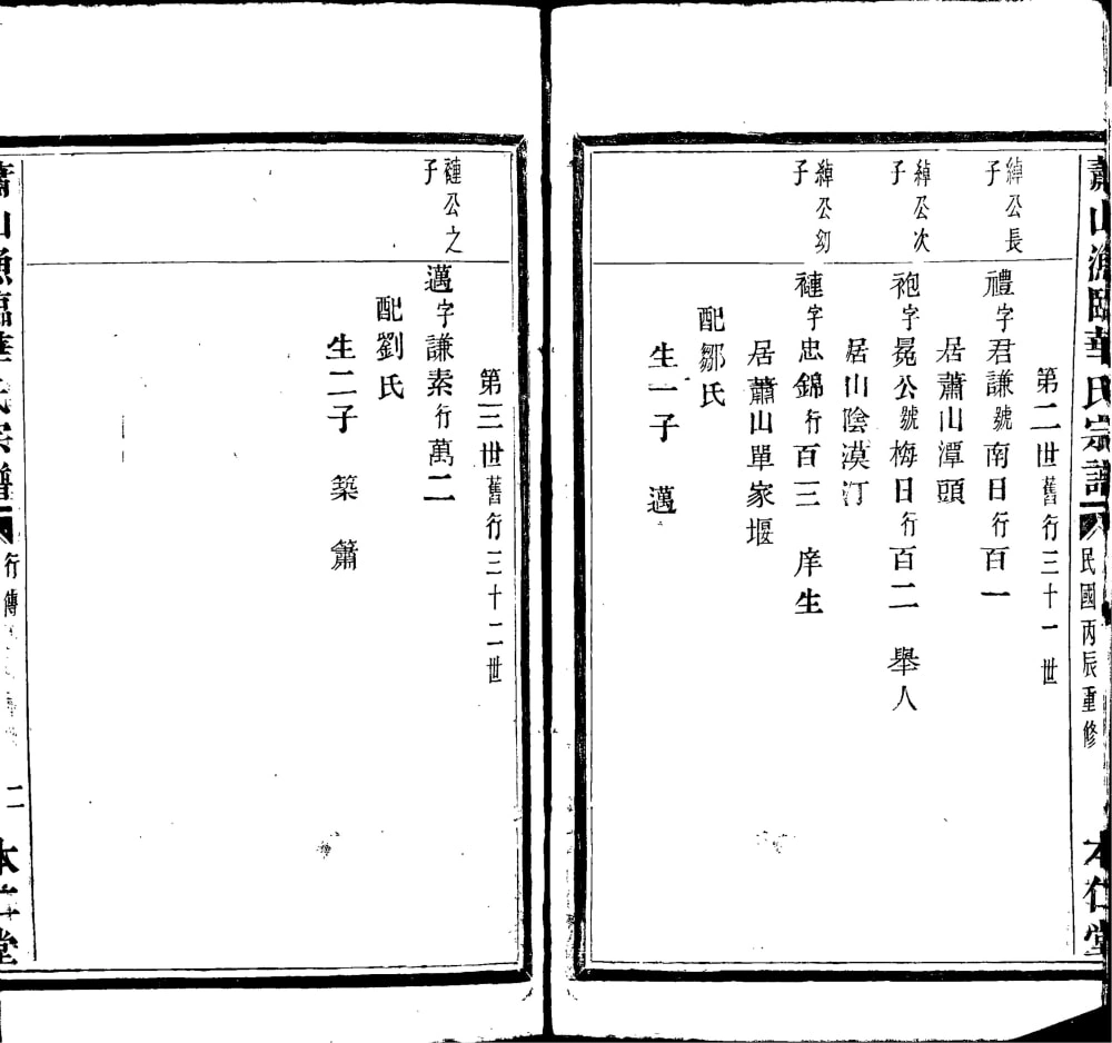图片[6]-浙江杭州萧山渔临华氏宗谱（本仁堂）电子版PDF下载-中华家谱网