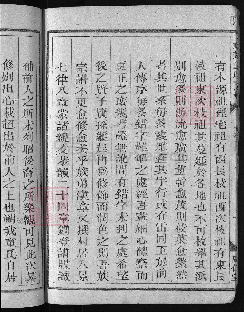 图片[2]-浙江兰溪东莞童氏宗谱（处仁堂）电子版PDF下载-中华家谱网