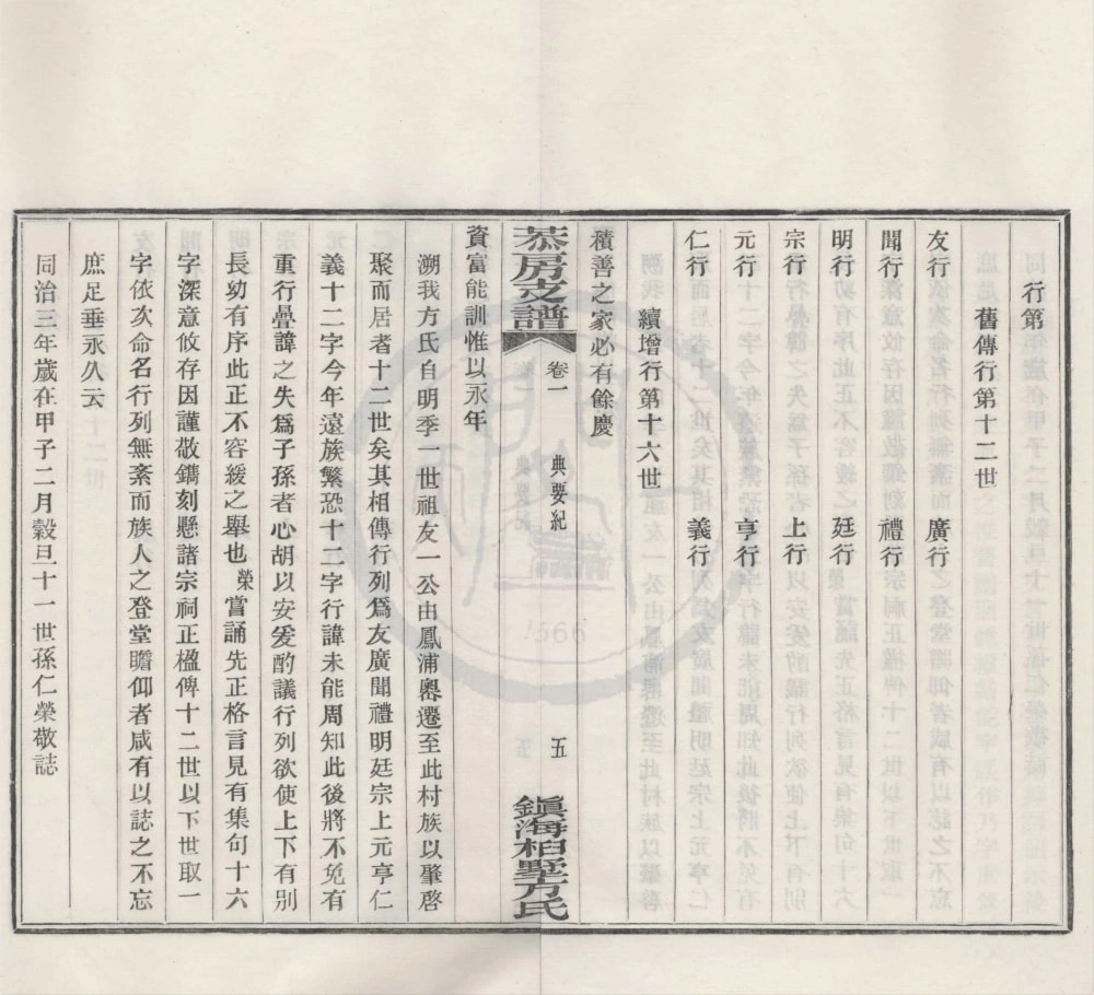 图片[4]-浙江宁波镇海桕墅方氏恭房支谱电子版PDF下载-中华家谱网