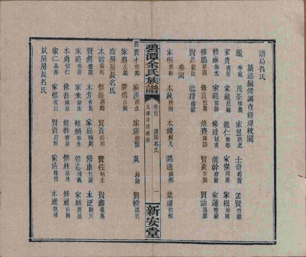 图片[4]-湖南岳阳平江县碧潭余氏宗谱（新安堂）电子版PDF下载-中华家谱网
