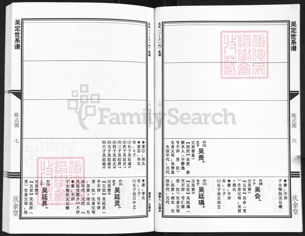 图片[5]-湖北武汉新洲区吴氏宗谱（庆余堂）电子版PDF下载-中华家谱网