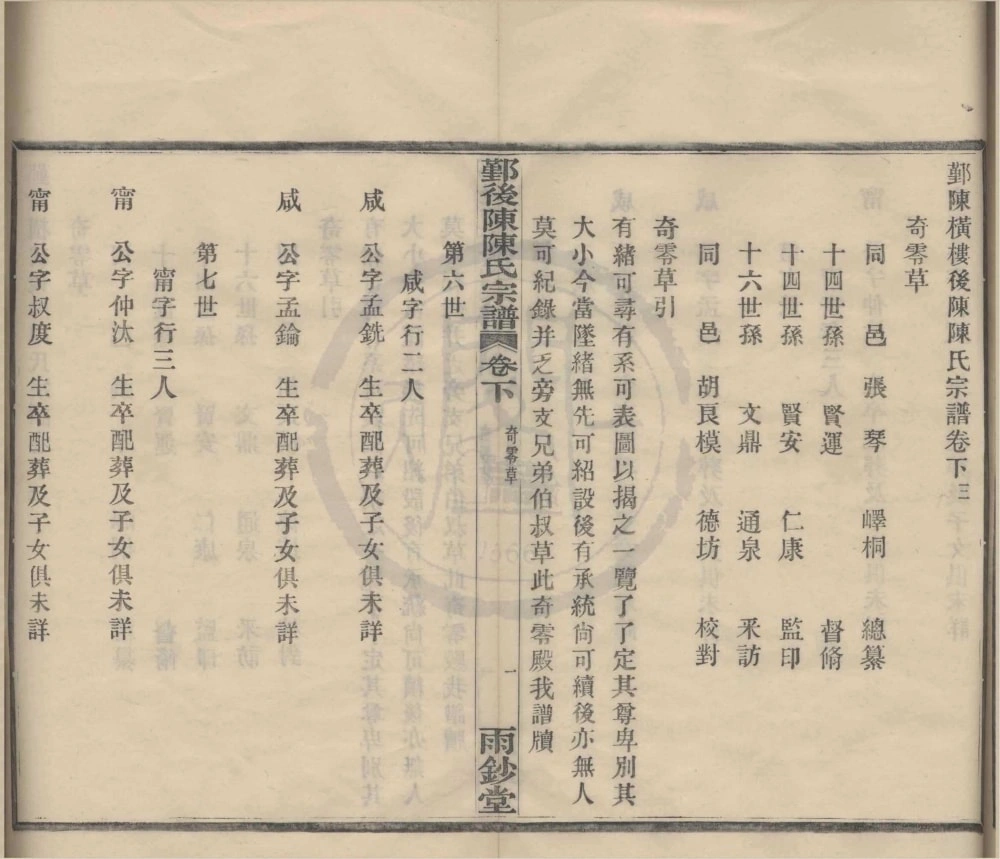 图片[8]-浙江宁波鄞州区横楼后陈陈氏宗谱（雨钞堂）电子版PDF下载-中华家谱网