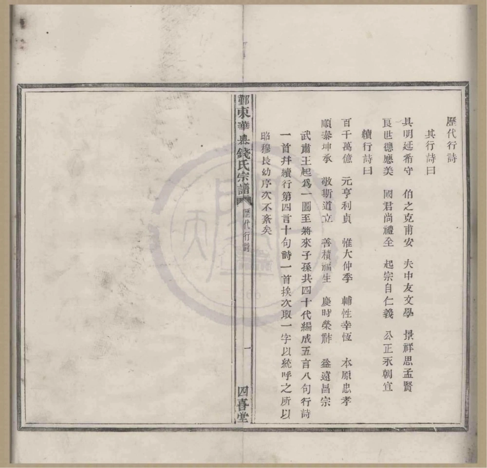 图片[4]-浙江宁波鄞州区鄞东华家岙钱氏宗谱（四喜堂）电子版PDF下载-中华家谱网