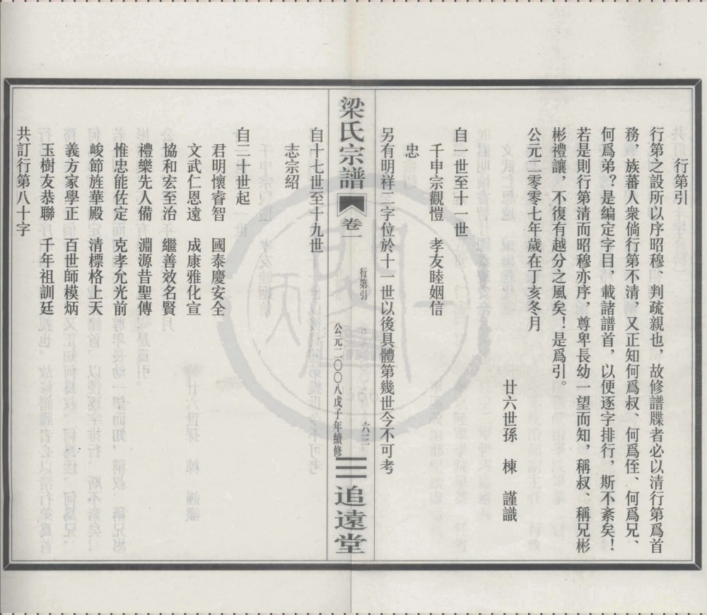 图片[4]-浙江宁波奉化清源奉川梁氏宗谱（追远堂）电子版PDF下载-中华家谱网