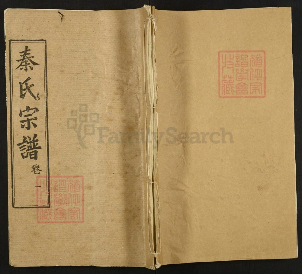 图片[1]-湖北黄冈秦氏宗谱（继述堂，1991年本）电子版PDF下载-中华家谱网