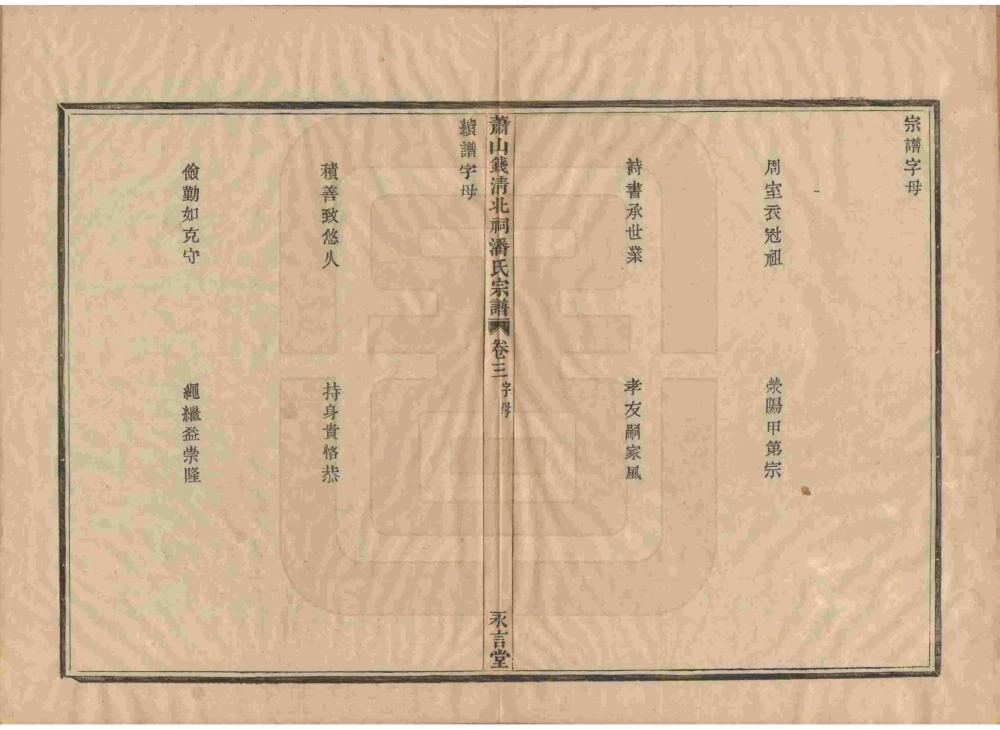 图片[4]-浙江杭州萧山钱清北祠潘氏宗谱（永言堂）电子版PDF下载-中华家谱网