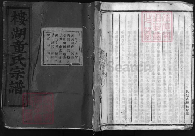 浙江兰溪楼湖童氏宗谱电子版PDF下载-中华家谱网