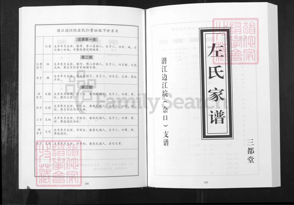 图片[4]-湖北潜江仙桃天门市左氏家谱（三都堂）电子版PDF下载-中华家谱网