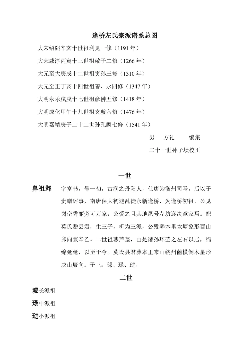 图片[5]-江西永新县左氏七修族谱电子版PDF下载-中华家谱网