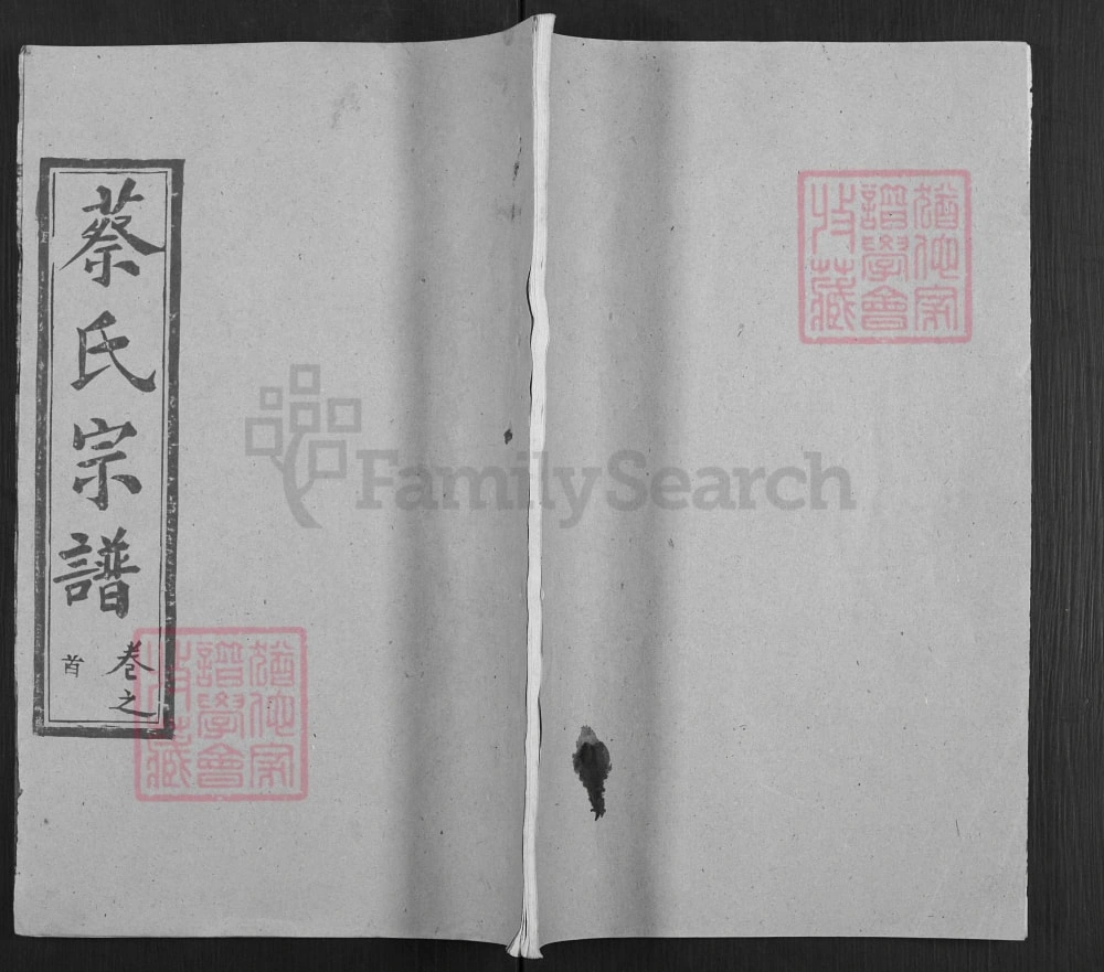 图片[1]-湖北黄冈蔡氏宗谱（洛阳堂）电子版PDF下载-中华家谱网