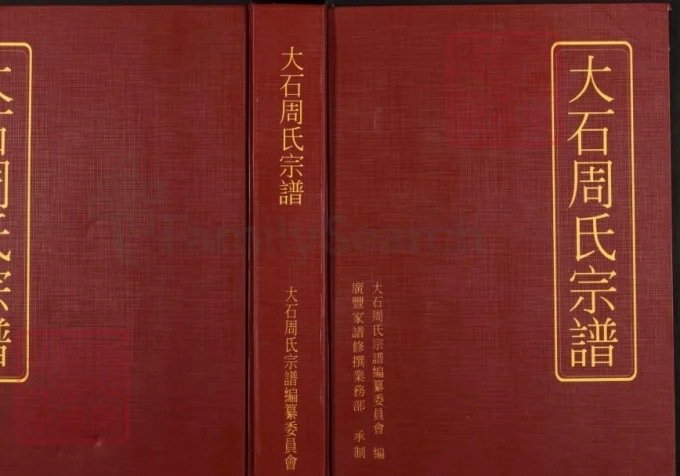 江西上饶广丰区大石周氏宗谱电子版PDF下载-中华家谱网