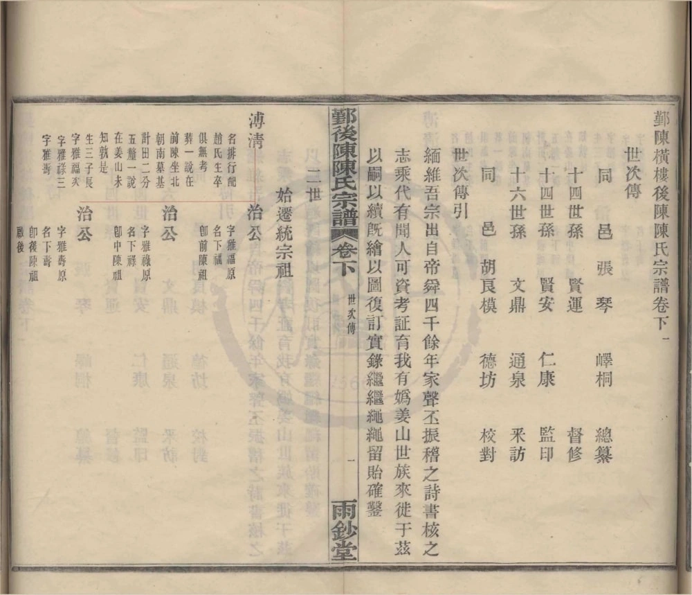 图片[6]-浙江宁波鄞州区横楼后陈陈氏宗谱（雨钞堂）电子版PDF下载-中华家谱网