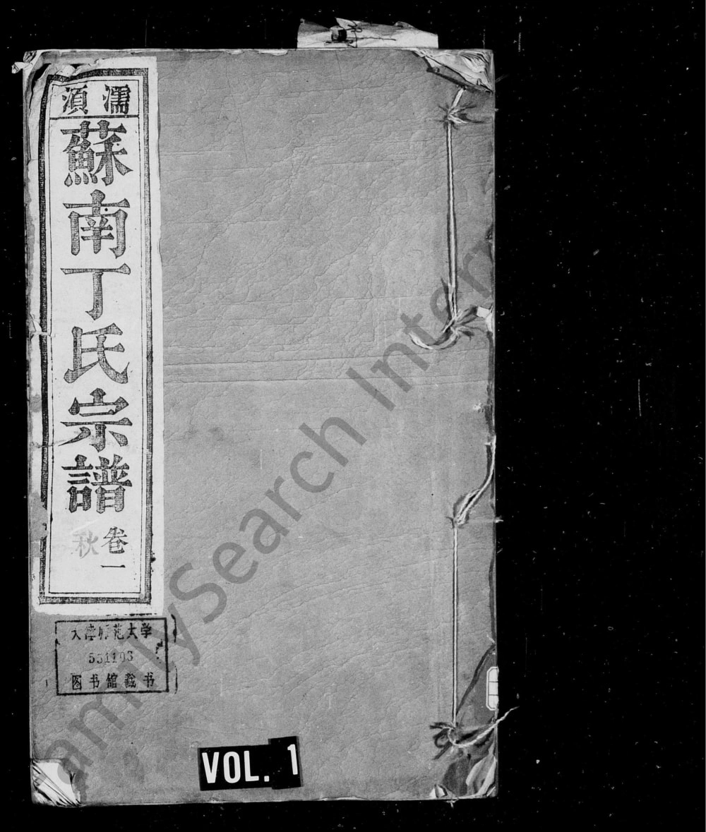 图片[1]-安徽无为濡须苏南丁氏宗谱（五果堂）电子版PDF下载-中华家谱网