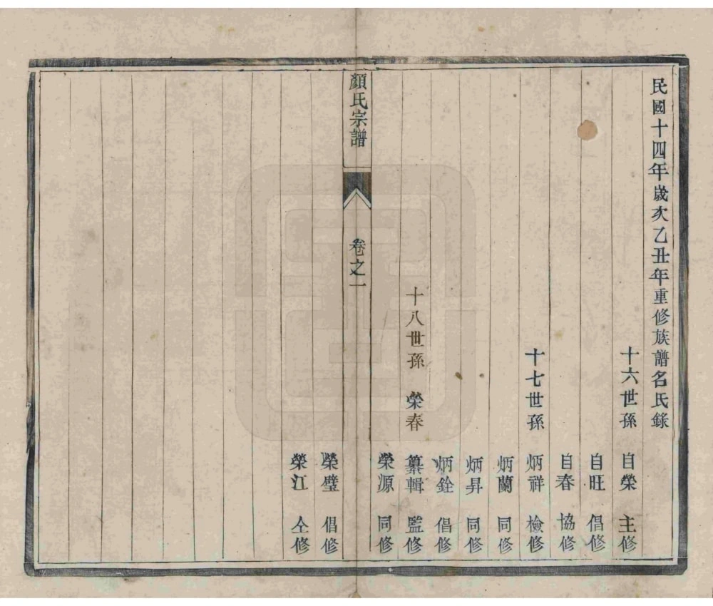 图片[4]-江苏扬州江都杨家桥颜氏重修宗谱电子版PDF下载-中华家谱网