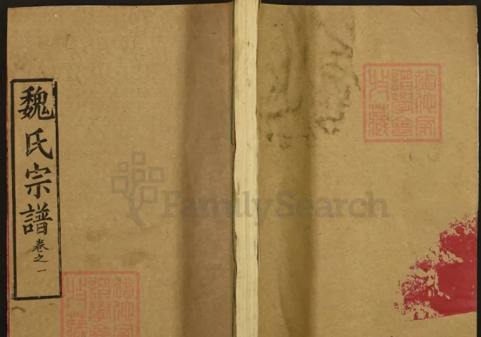 湖北武汉新洲区魏氏宗谱（大名堂）电子版PDF下载-中华家谱网