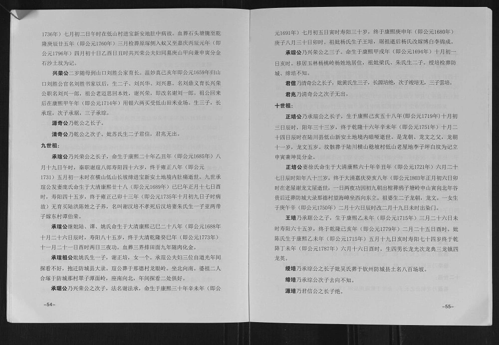 图片[4]-广西玉林陆川谢氏族谱玉荣脉系电子版PDF下载-中华家谱网