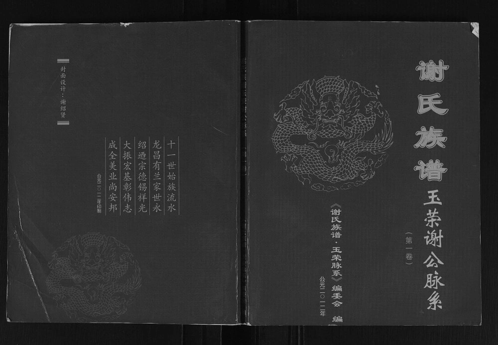 图片[1]-广西玉林陆川谢氏族谱玉荣脉系电子版PDF下载-中华家谱网