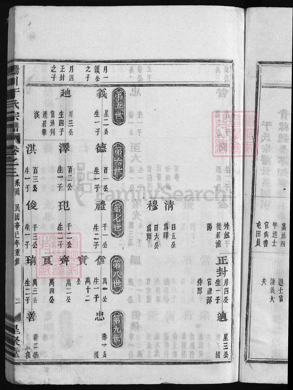 图片[5]-浙江兰溪栅川于氏宗谱（星聚堂，民国36年本）电子版PDF下载-中华家谱网