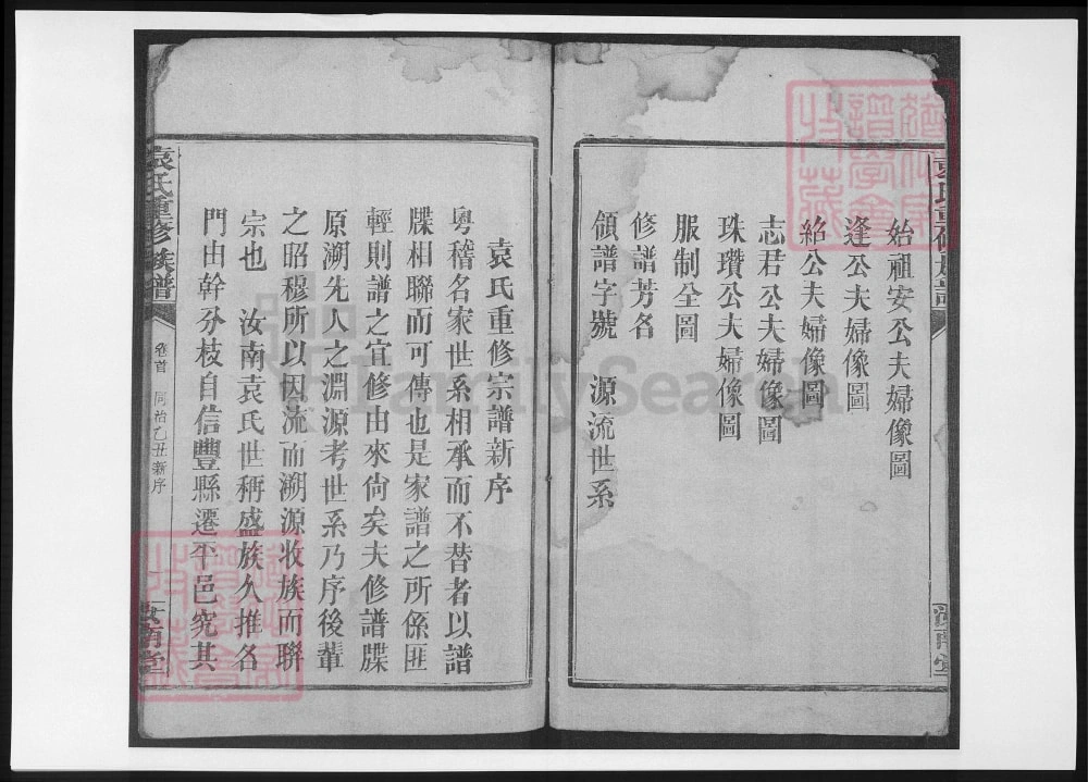 图片[2]-江西赣州信丰县袁氏重修族谱（汝南堂）电子版PDF下载-中华家谱网