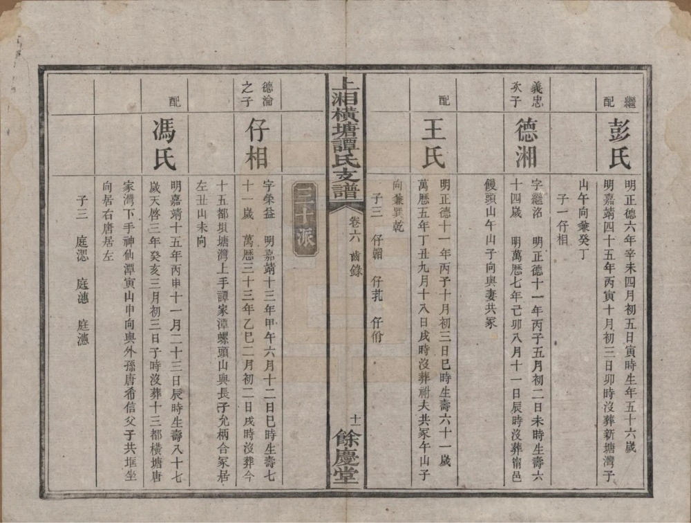 图片[8]-湖南湘乡上湘横塘谭氏支谱（余庆堂）电子版PDF下载-中华家谱网