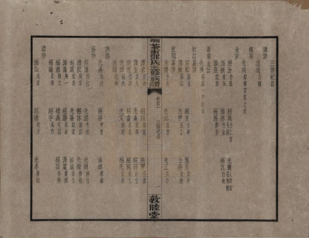 图片[3]-湖南湘乡茶冲邓氏三修族谱（敦睦堂）电子版PDF下载-中华家谱网