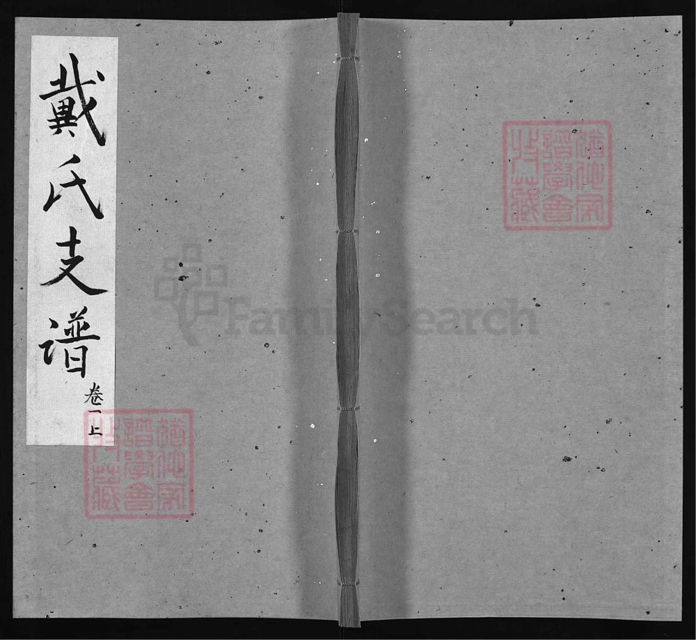 图片[1]-湖北黄冈戴氏一分续修支谱（注礼堂）电子版PDF下载-中华家谱网