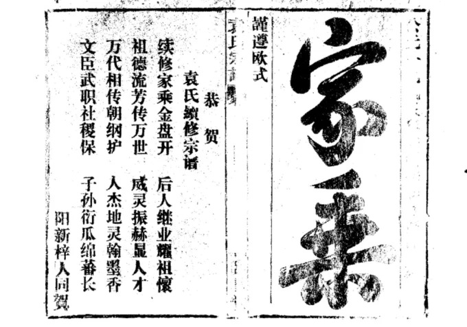 湖北黄石阳新县袁氏宗谱（卧雪堂）电子版PDF下载-中华家谱网