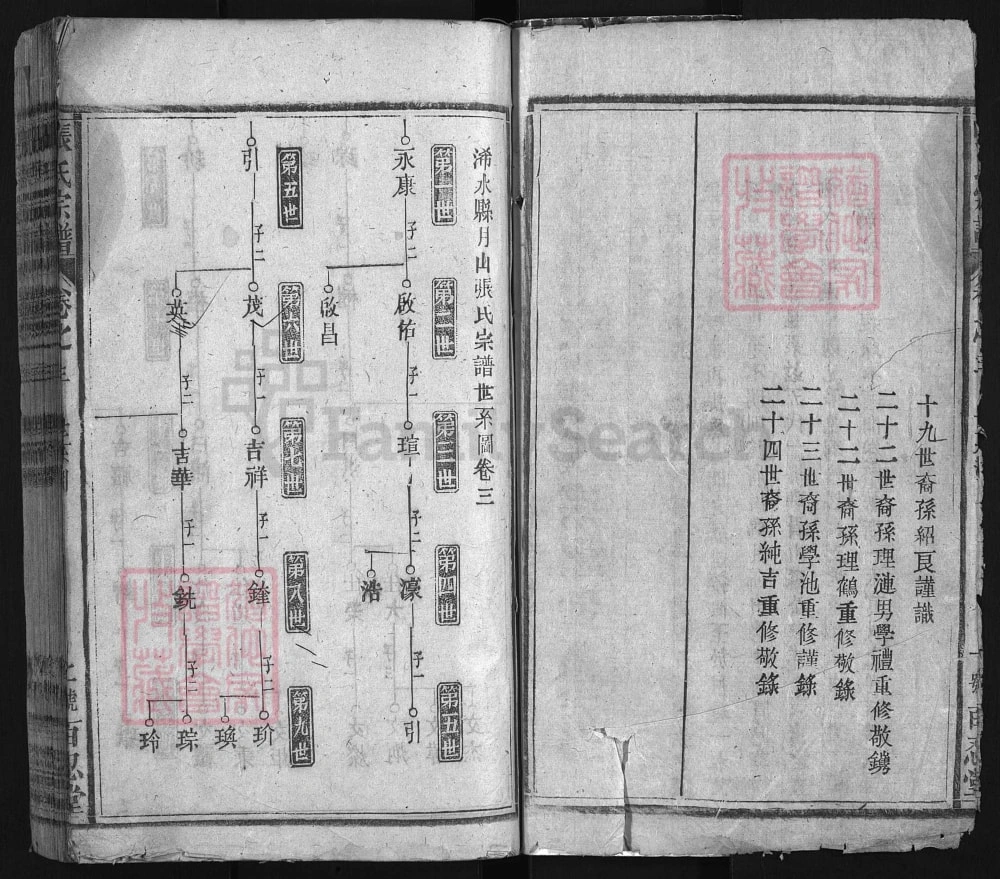 图片[2]-湖北浠水县月山张氏宗谱（百忍堂）电子版PDF下载-中华家谱网