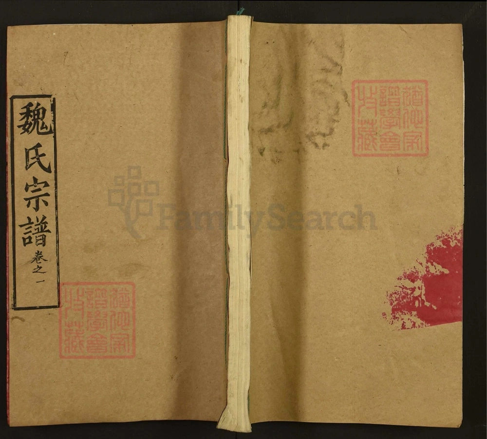 图片[1]-湖北武汉新洲区魏氏宗谱（大名堂）电子版PDF下载-中华家谱网