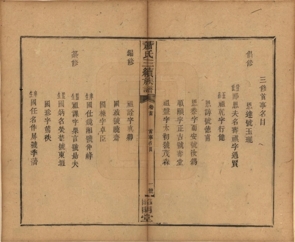 图片[3]-湖南邵阳湘乡萧(肖)氏三续族谱（昭明堂）电子版PDF下载-中华家谱网