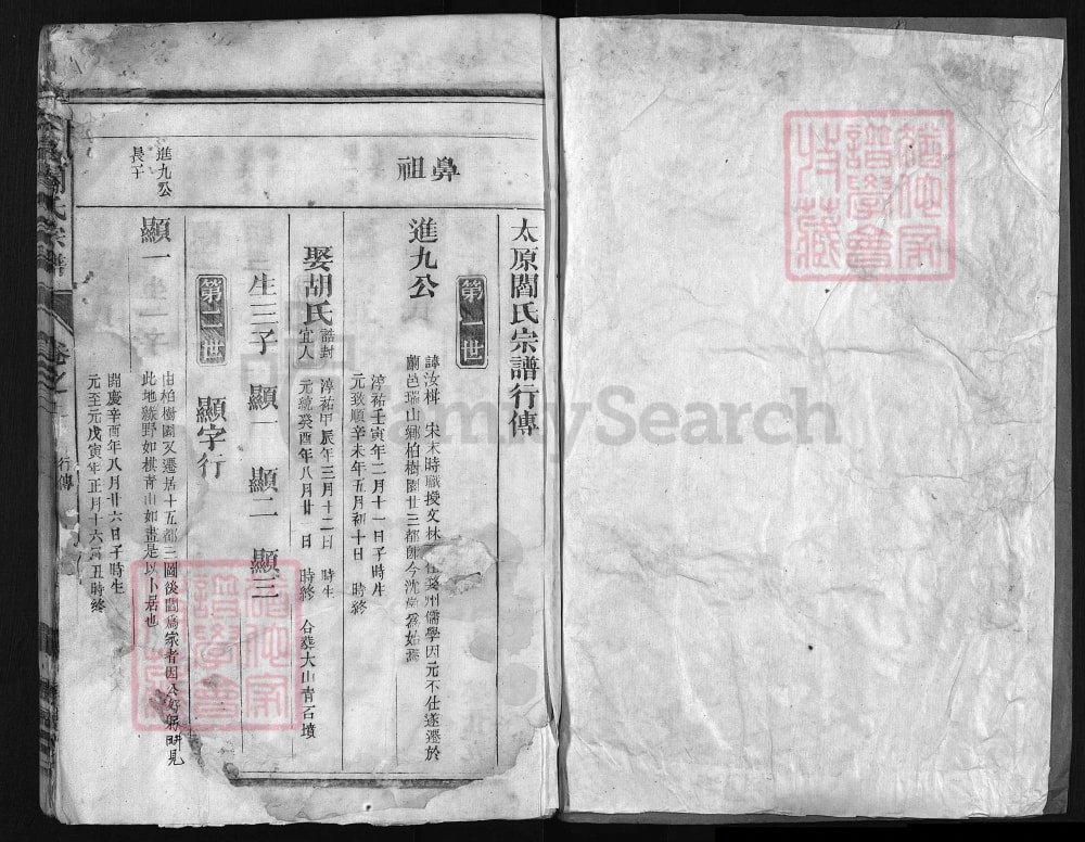 图片[5]-浙江兰溪太原阎氏宗谱（承德堂，民国9年本）电子版PDF下载-中华家谱网