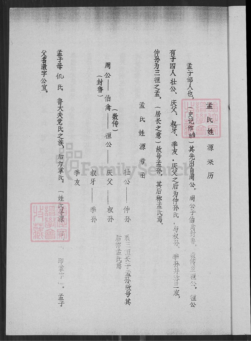 图片[5]-江苏盐城阜宁县孟氏宗谱鹏公二世洋公支谱（亚圣堂）电子版PDF下载-中华家谱网