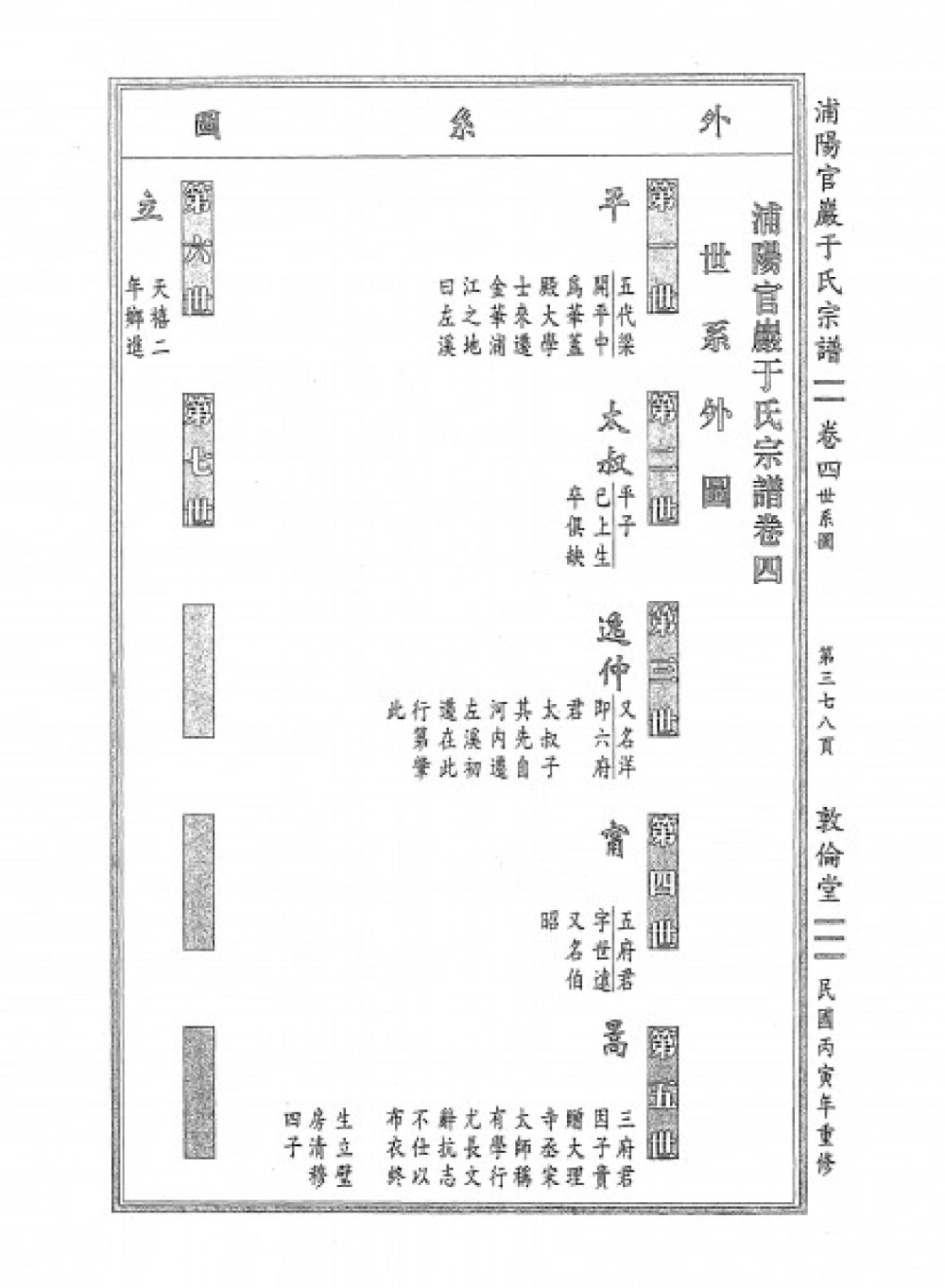 图片[5]-浙江金华浦江县浦阳官严于氏宗谱（敦伦堂）电子版PDF下载-中华家谱网