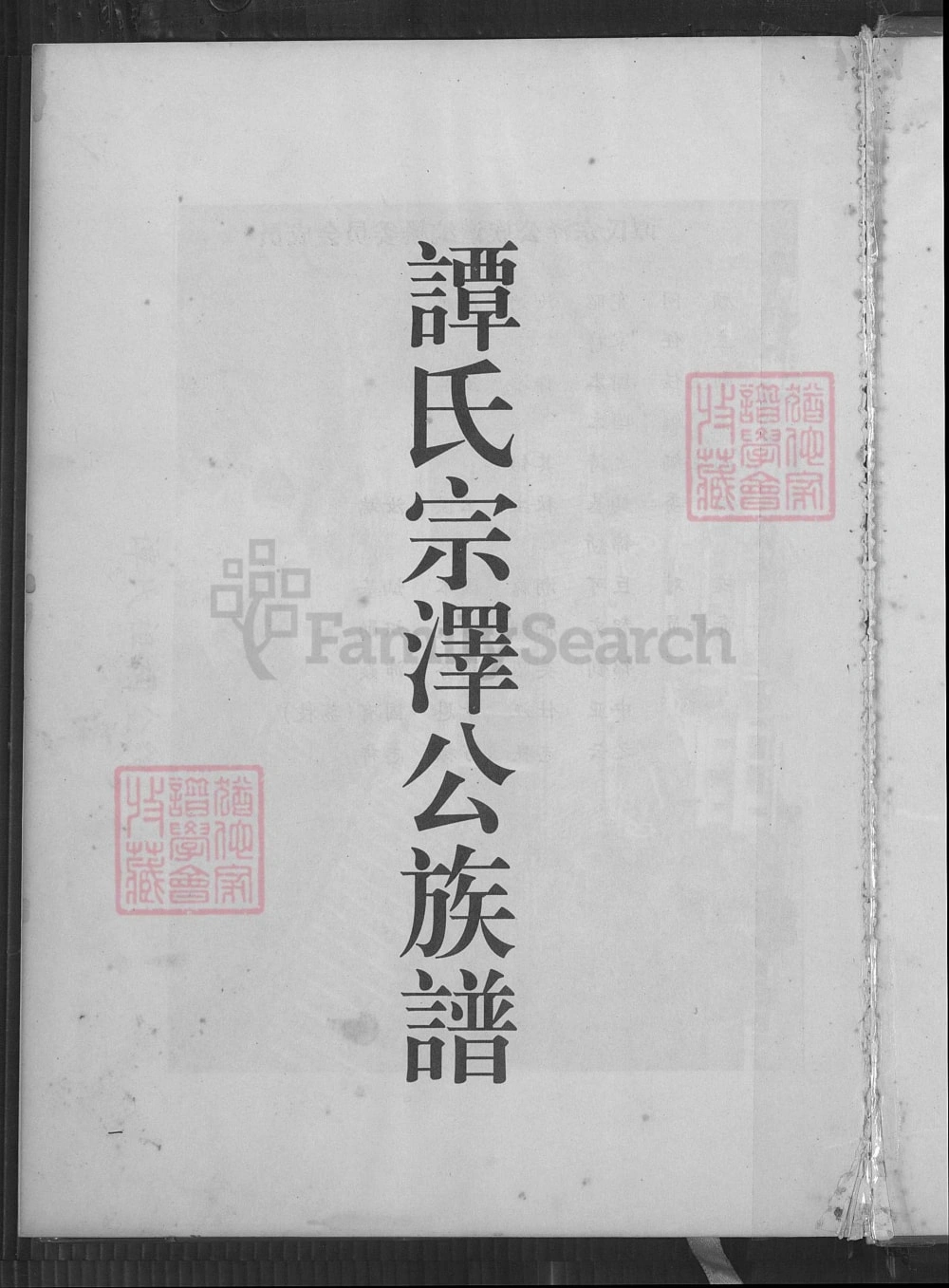 图片[1]-广东罗定谭氏宗泽公族谱电子版PDF下载-中华家谱网