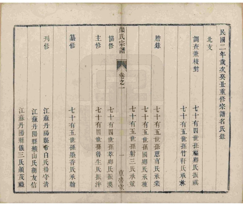 图片[3]-江苏扬州宝应县宝邑颜氏宗谱（东鲁堂）电子版PDF下载-中华家谱网