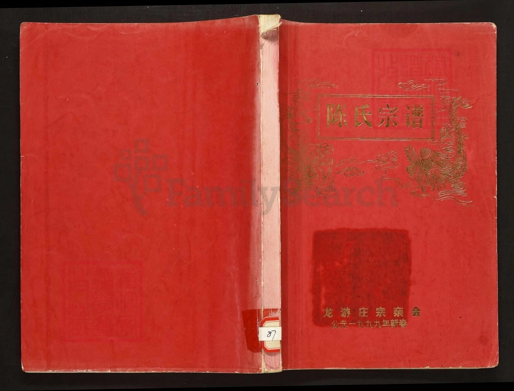 图片[1]-陕西洛南陈氏宗谱龙游庄迁陕支谱（绍义堂）电子版PDF下载-中华家谱网