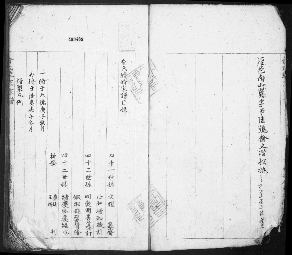 图片[3]-安徽黄山歙县俞氏统宗家谱电子版PDF下载-中华家谱网