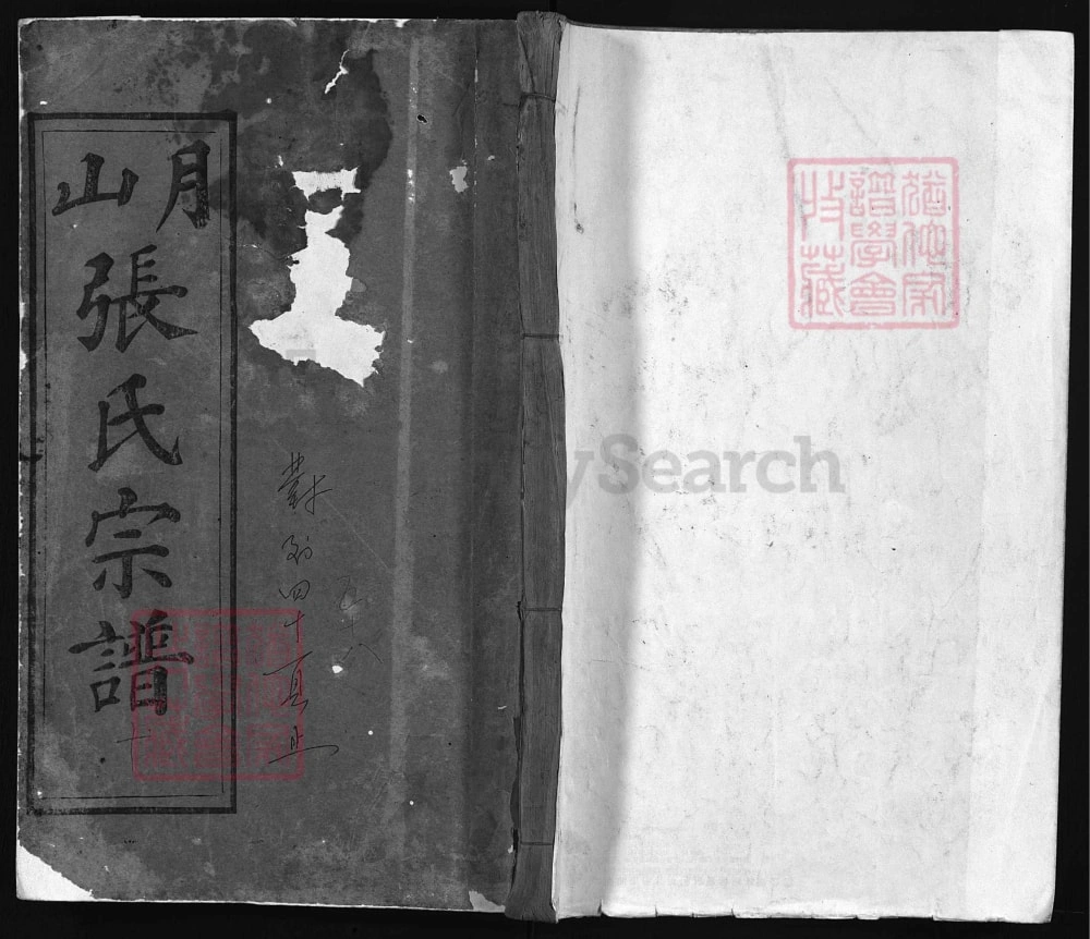 图片[1]-湖北浠水县月山张氏宗谱（百忍堂）电子版PDF下载-中华家谱网