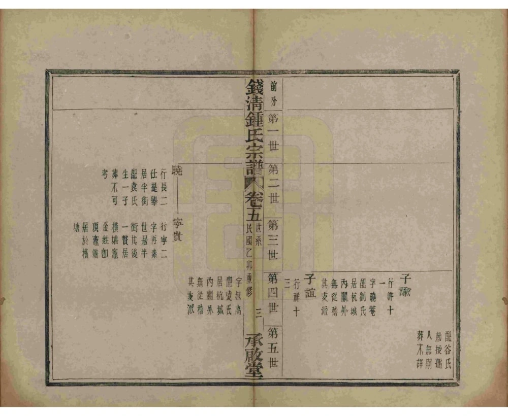 图片[8]-浙江杭州萧山区钱清钟氏宗谱（承启堂）电子版PDF下载-中华家谱网