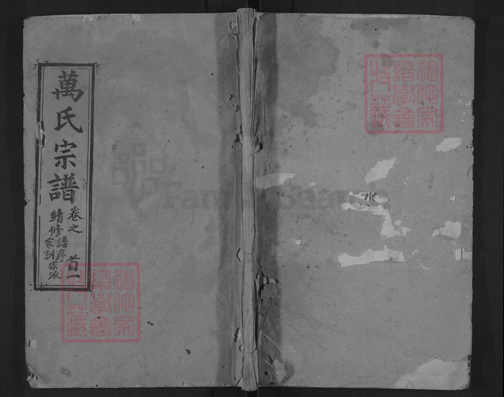 图片[1]-湖北武汉黄陂区万氏宗谱（师孟堂）电子版PDF下载-中华家谱网