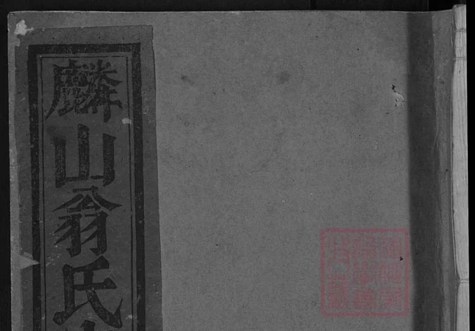 浙江金华浦阳麟山翁氏宗谱-中华家谱网