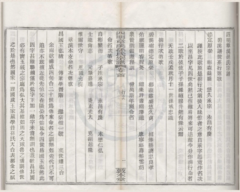 图片[3]-浙江宁波鄞州区四明章溪孙氏宗谱（敦本堂）电子版PDF下载-中华家谱网