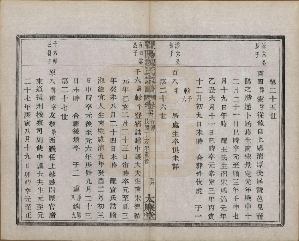 图片[5]-浙江诸暨暨阳魏氏宗谱（太廉堂）电子版PDF下载-中华家谱网