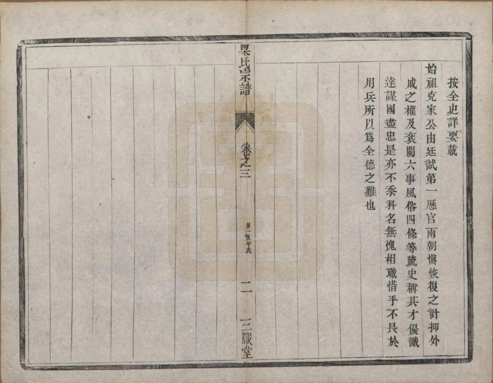 图片[5]-江苏扬州维扬江都梁氏第八次增修族谱（三箴堂）电子版PDF下载-中华家谱网