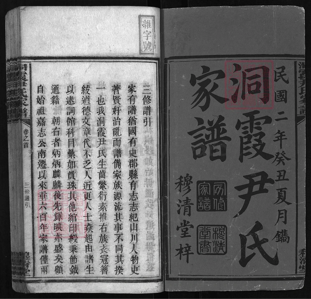 图片[2]-湖南邵东洞霞尹氏家谱（穆清堂）电子版PDF下载-中华家谱网