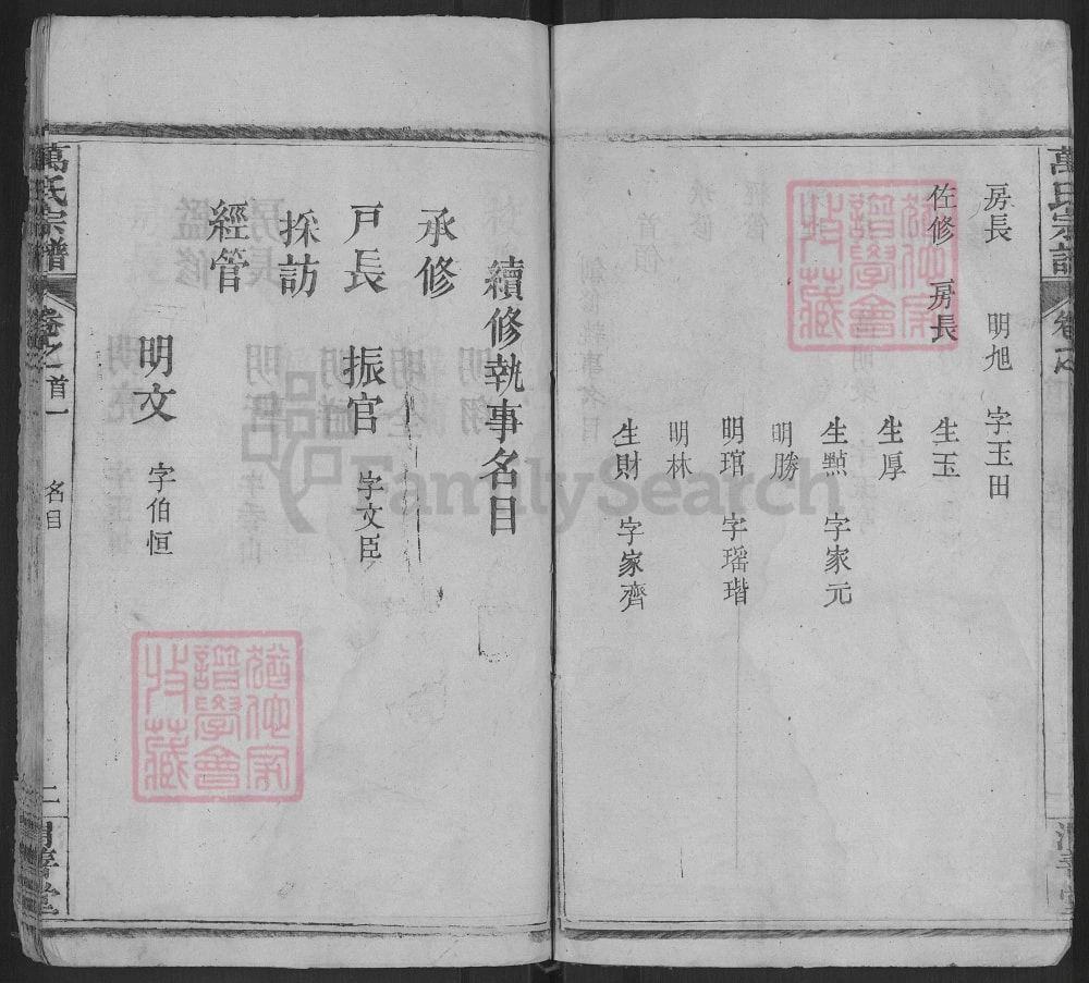 图片[3]-湖北麻城万氏续修宗谱（渭善堂）电子版PDF下载-中华家谱网