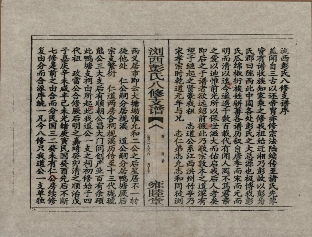 图片[3]-湖南浏阳浏西彭氏八修支谱（雍睦堂）电子版PDF下载-中华家谱网